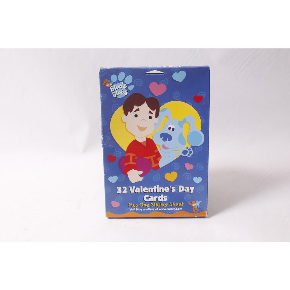 Blue's Clues 32 Valentine's Day Cards w Sticker Sheet Nick Jr ~ 260402-WH 1058